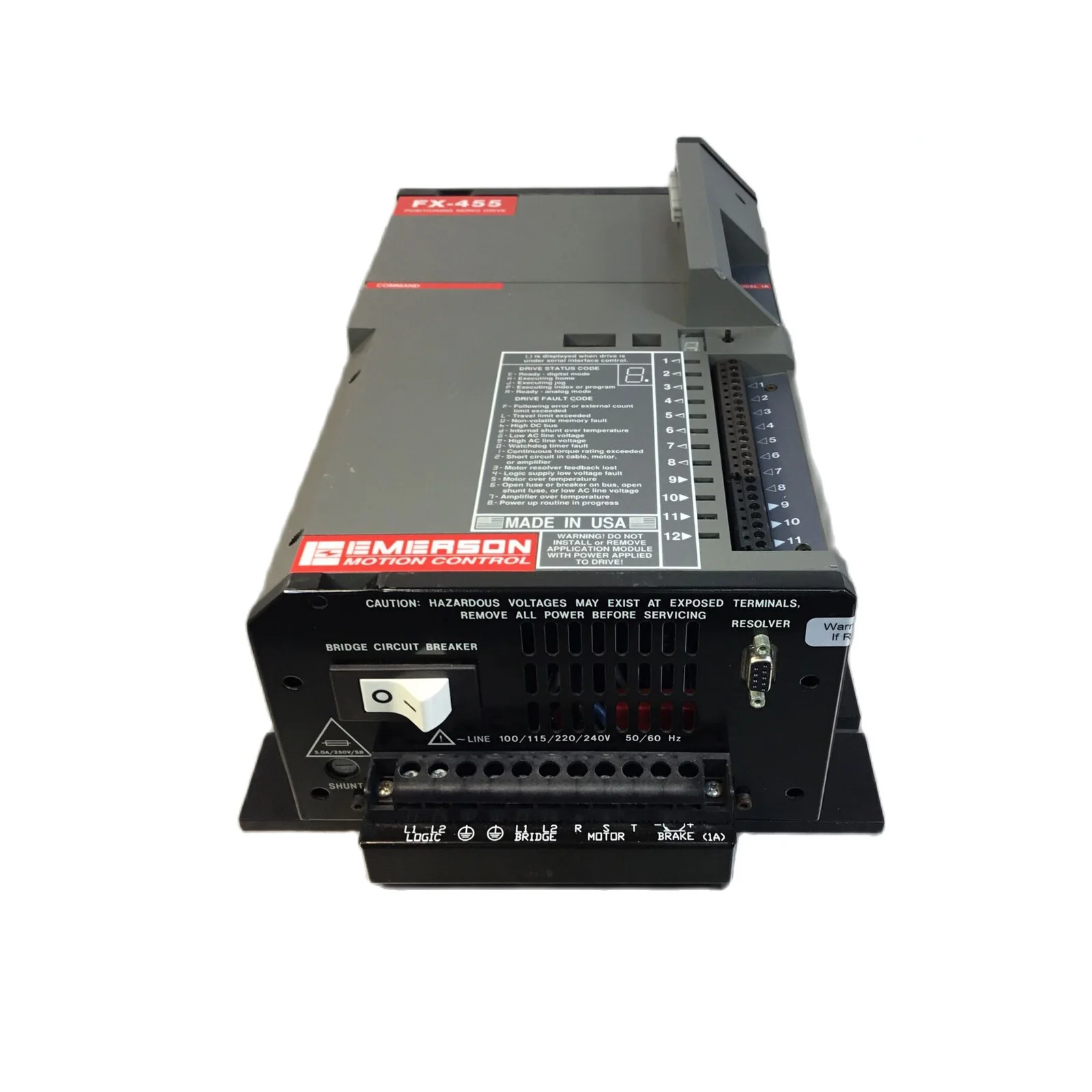 

Новый контроллер позиционирования сервопривода Emerson FX-455 960134-01