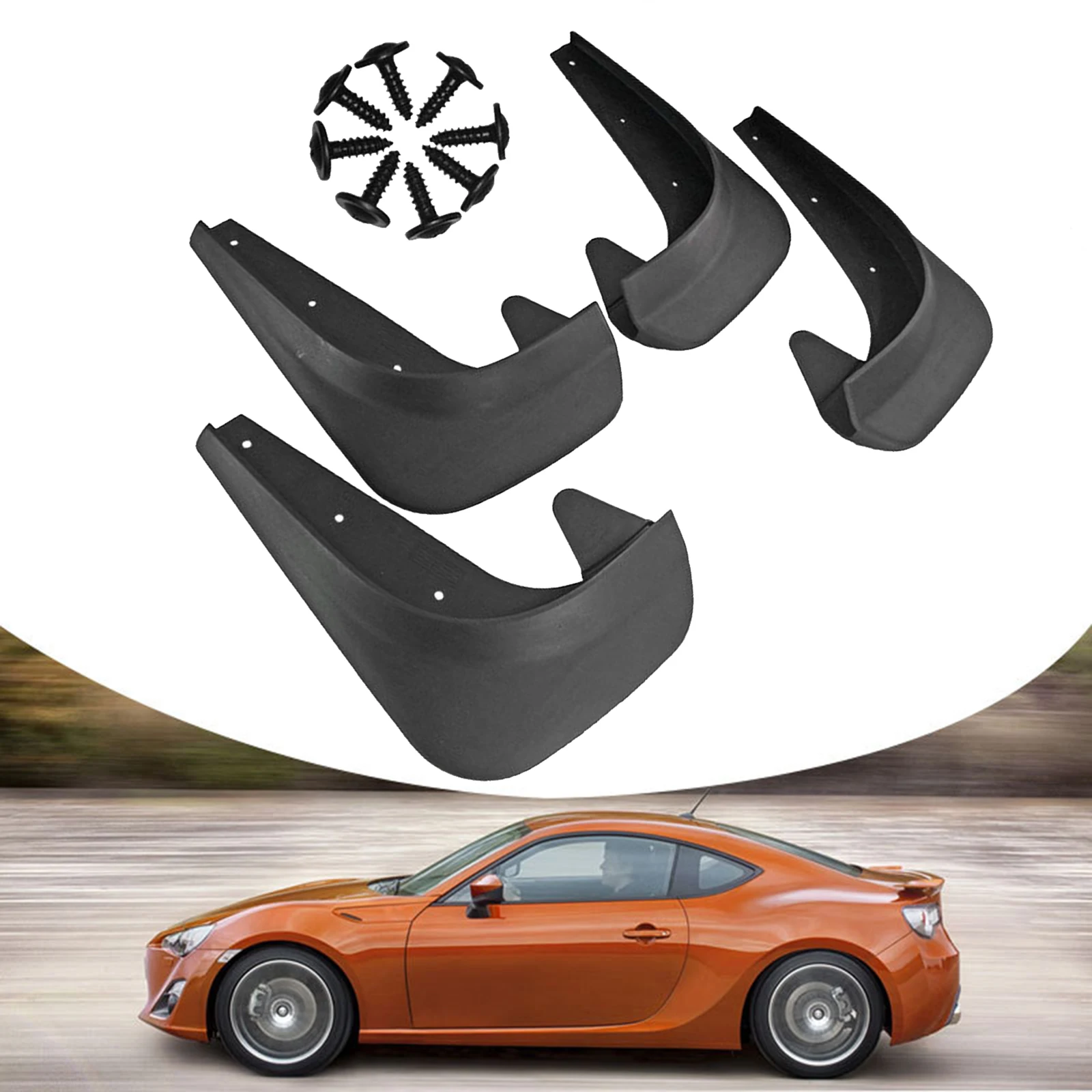 

4 шт., универсальные брызговики для передних и задних автомобилей