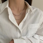Женское Двухслойное ожерелье, цепочка на шею