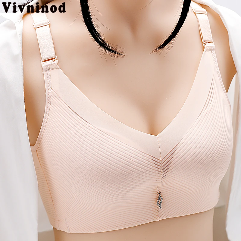 Бюстгальтер женский бесшовный кружевной пуш-ап без косточек | Женская одежда