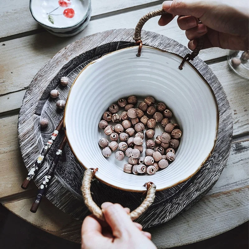 Тарелка деревянная для фруктов закусочный хлеб десертный ужин 1 шт. | Дом и сад