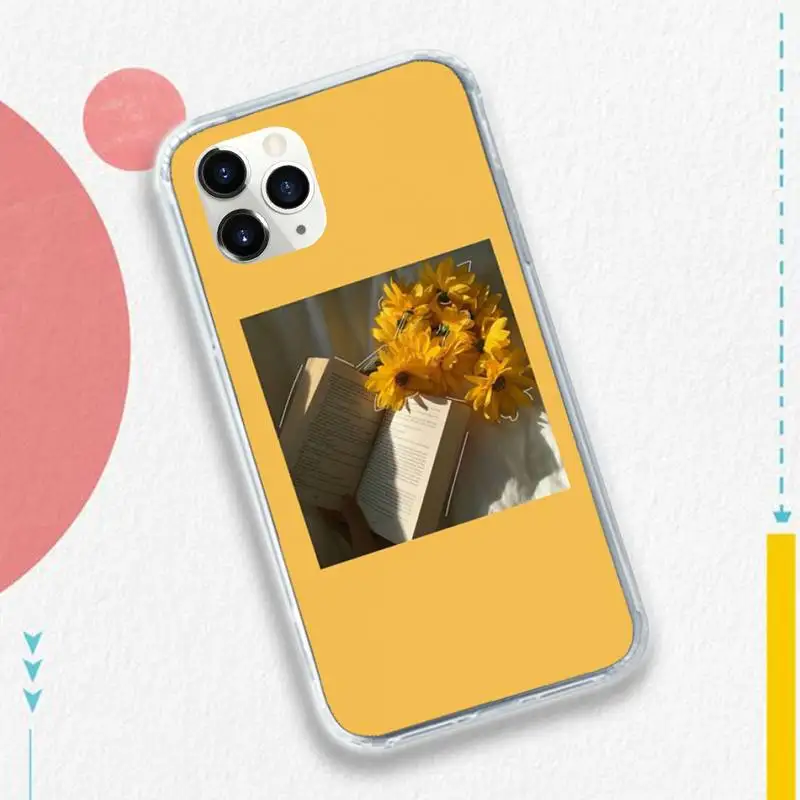 

Aesthetic flower painting shell Phone Case for iPhone 11 12 pro XS MAX 8 7 6 6S Plus X 5S SE 2020 XR