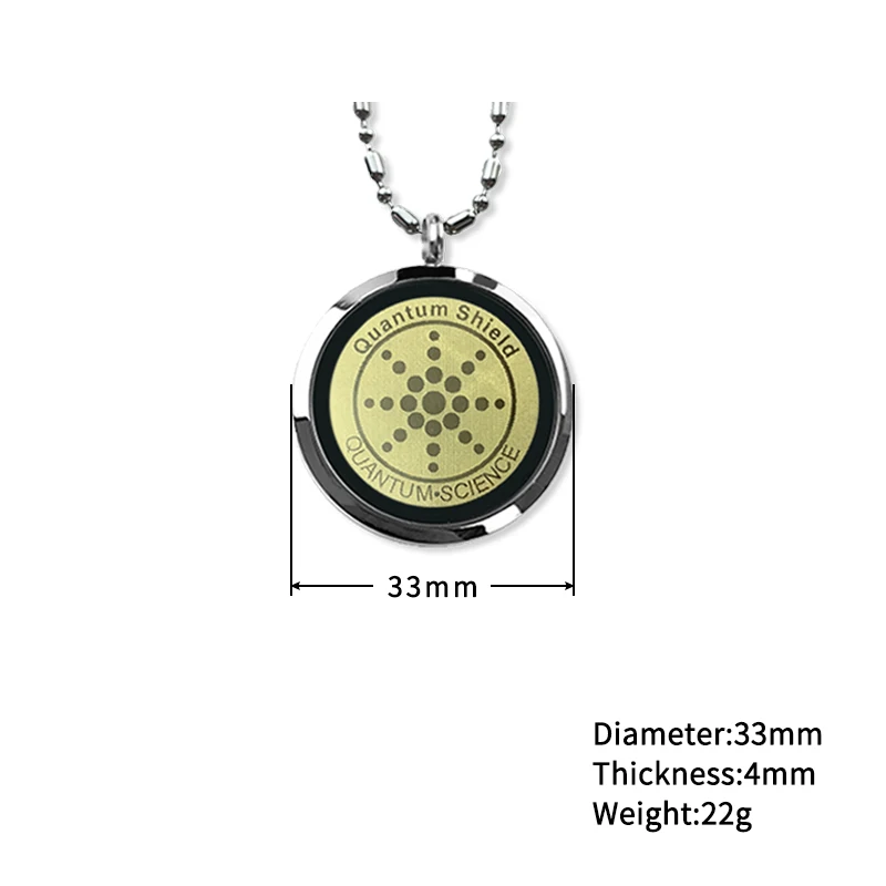 Sunflower Anti EMF Radiation Pendant Men Women Quantum Bio Science Necklace