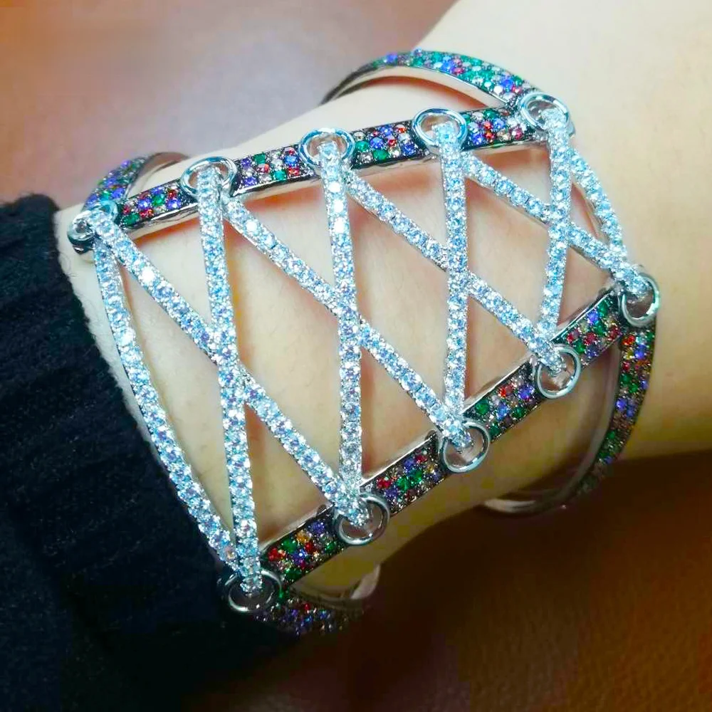 Набор колец и браслетов KellyBola для невесты роскошный свадебный комплект из 2