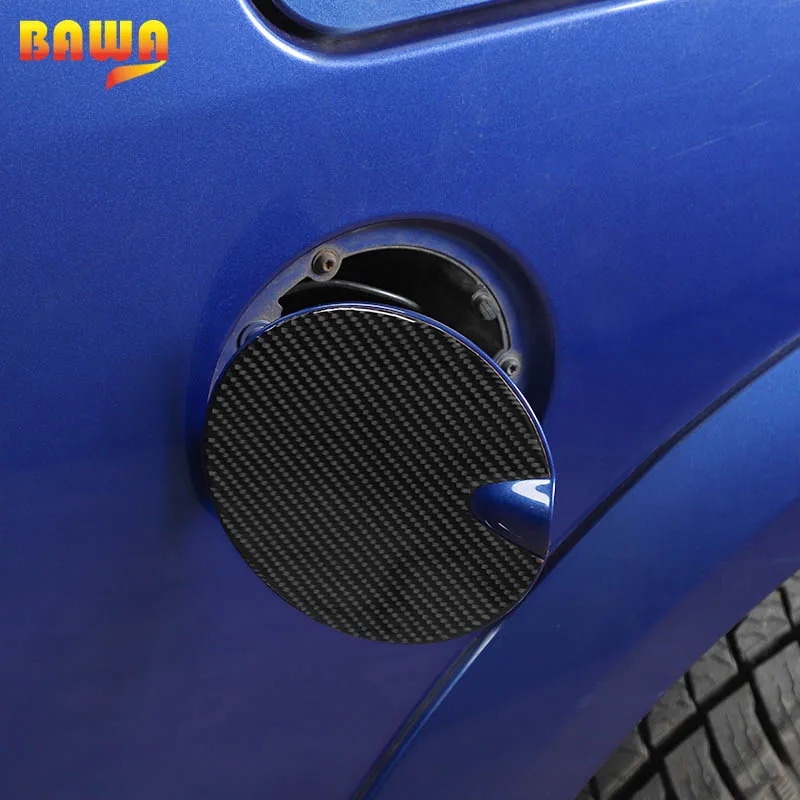 

BAWA Soft Carbon Fiber Car Fuel Tank Cover Decoration Cover Trim Stickers For Dodge Ram 1500 2010-2015 Auto Exterior Accessories