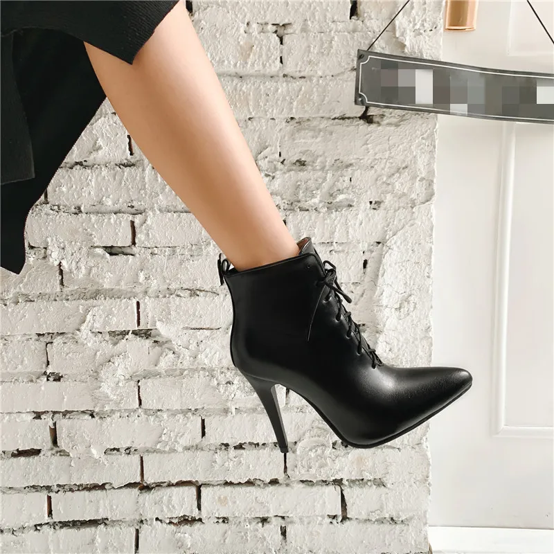 YMECHIC/2019 г. женская обувь на высоком каблуке шпильке пикантные женские ботильоны с