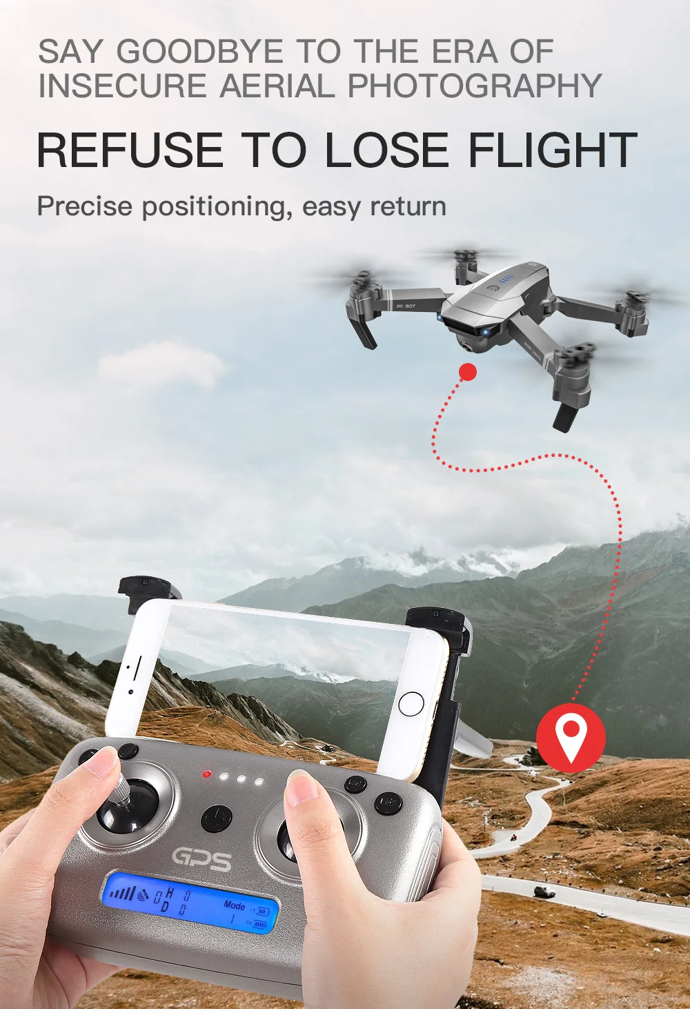 LAUMOX SG907 gps Дрон с камерой 4K HD широкоугольный 5G wifi FPV RC Дрон Квадрокоптер складной Профессиональный Дрон режим следования за мной