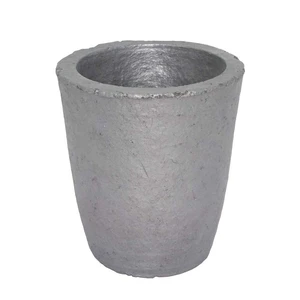 6 Silicon Carbide Graphite Crucibles for Carbide Furnace Coke Oven Electric Furnace Torch Melting Casting Refining
