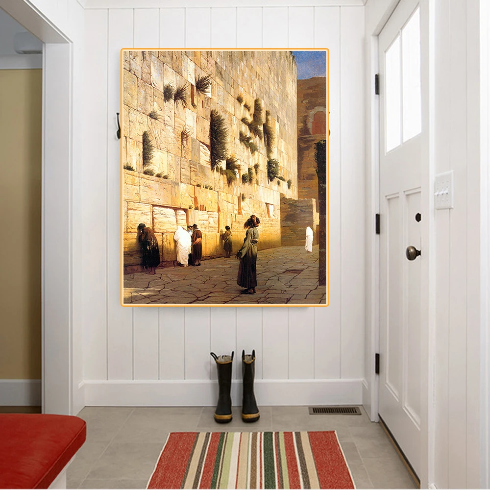 

Citon Jean-Leon Gerome《Jerusalem》Canvas Oil Painting World Famous Artwork Poster Picture Modern Wall Art Decor Home Decoration