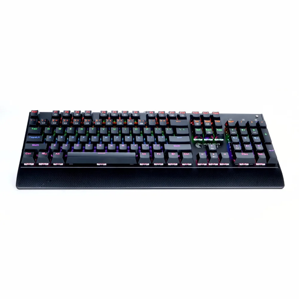 HUO JI X-7200 Mechanical Gaming Keyboard Anti-ghosting 104 key Blue Switch Wired LED Backlit Keyborad for Game Laptop PC enlarge