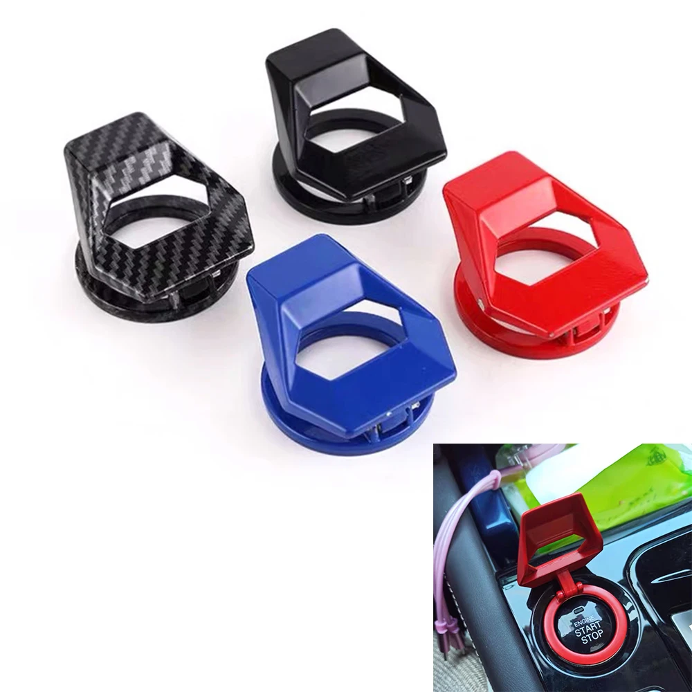 

One-button Start Button Decoration Cover Ignition Switch Protection Cover Car Interior Modification Start Sticker Ring Universal