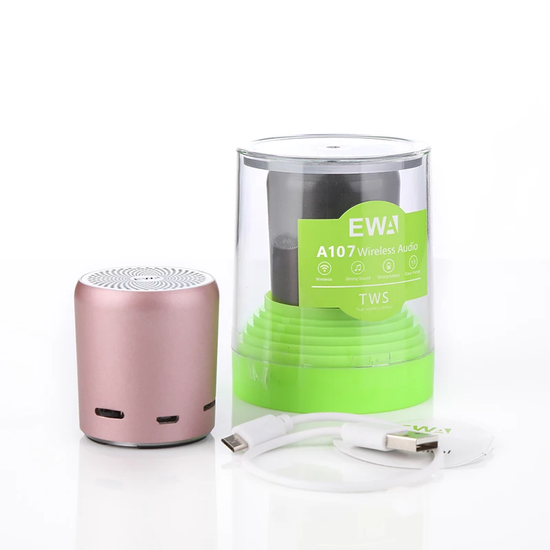 Портативная bluetooth Колонка EWA A107S mp3 плеер мини динамик TWS беспроводная звуковая