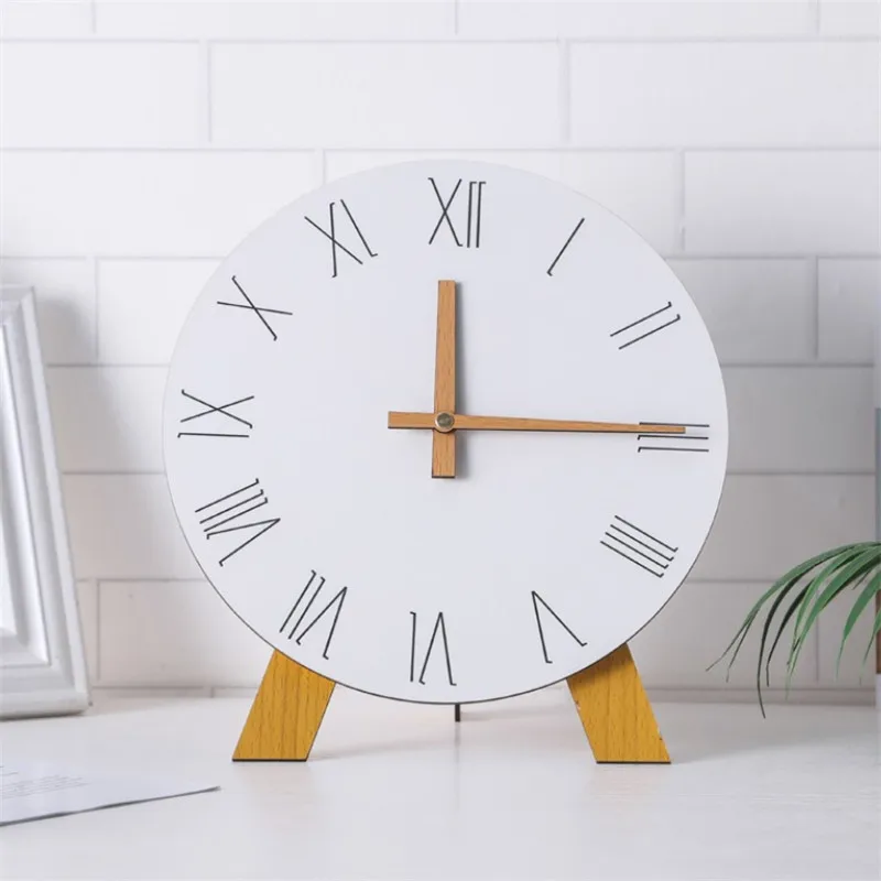 Простые креативные настольные часы для офиса настенные двойного назначения