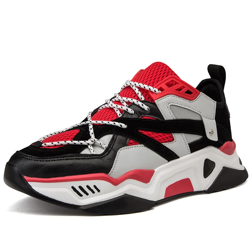 Кроссовки мужские цветные на шнуровке дышащие удобные Повседневная модная