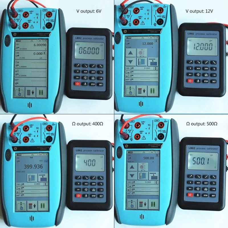 

LB02 Calibrator Tester Resistance Current Voltmeter 4-20 mA Signal Generator C7AD