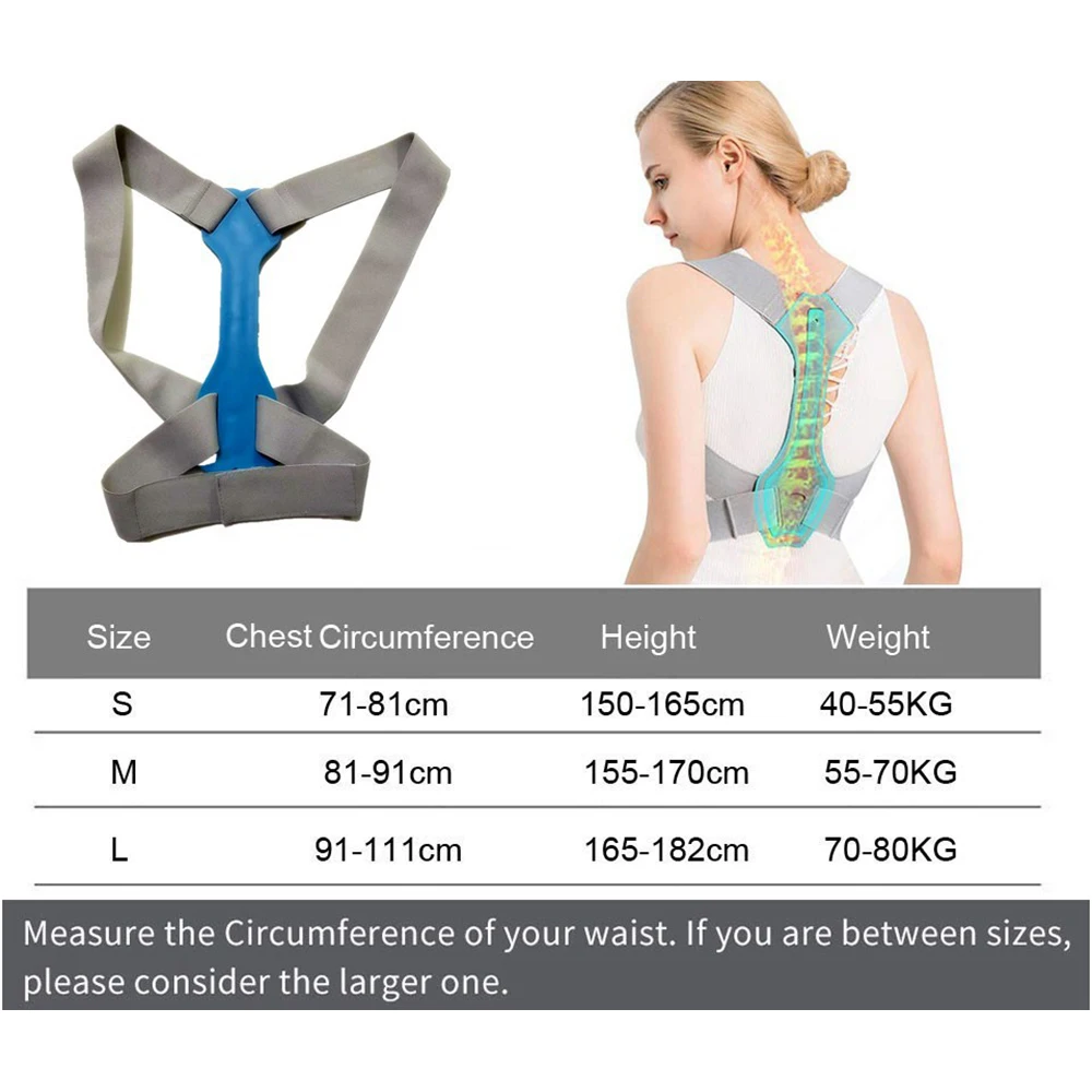 Регулируемый Корректор осанки ключицы для спины мышечные тренировки мужчин и