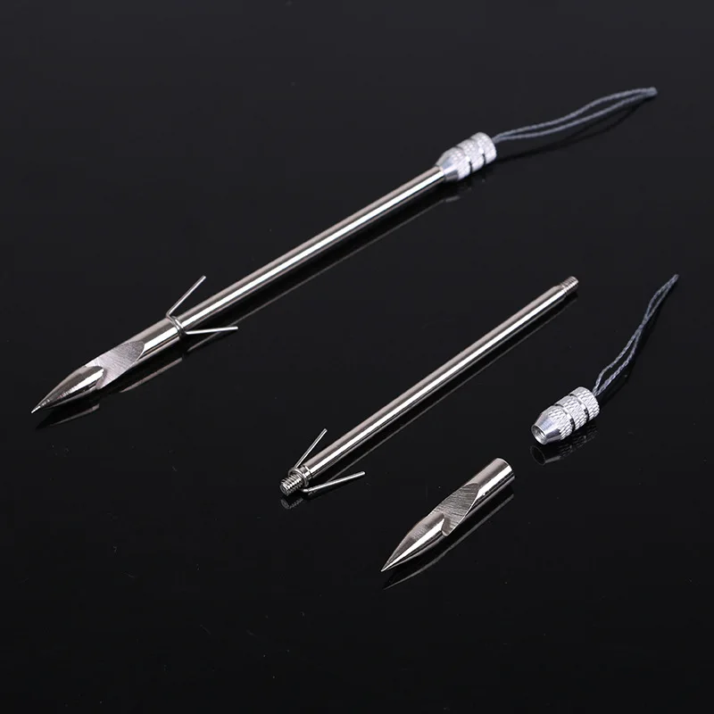 10 шт. рыболовные стрелы + 2 Резиновая лента DIY рыболовная Рогатка для охоты на