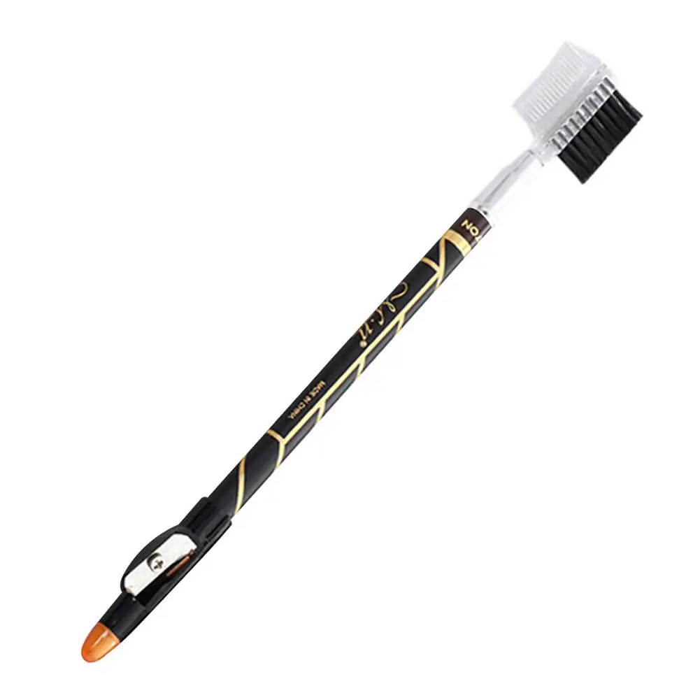 

Brow Pencil Eyebrow Pencil Eyeliner Barber Pencil With Built-in Sharpener And Brush Waterproof Lasting Natural Makeup Cosmetics