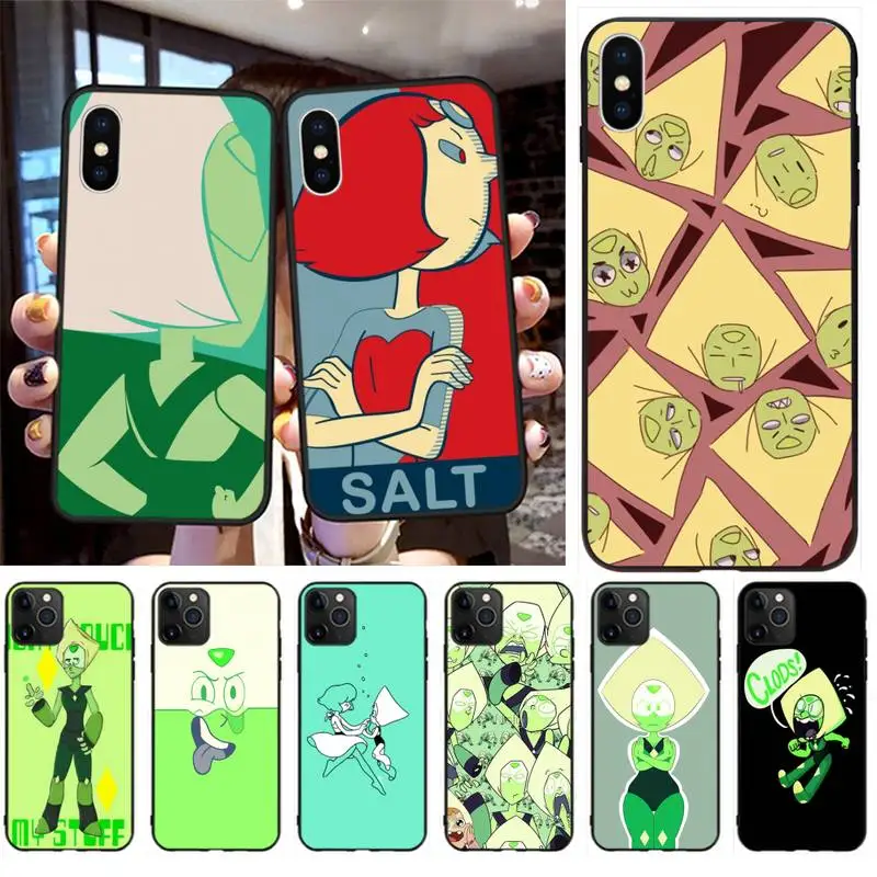 YJZFDYRM Стивен Вселенная PERIDOT Bling милый чехол для телефона iPhone 11 pro XS MAX 8 7 6 6S Plus X 5S SE 2020