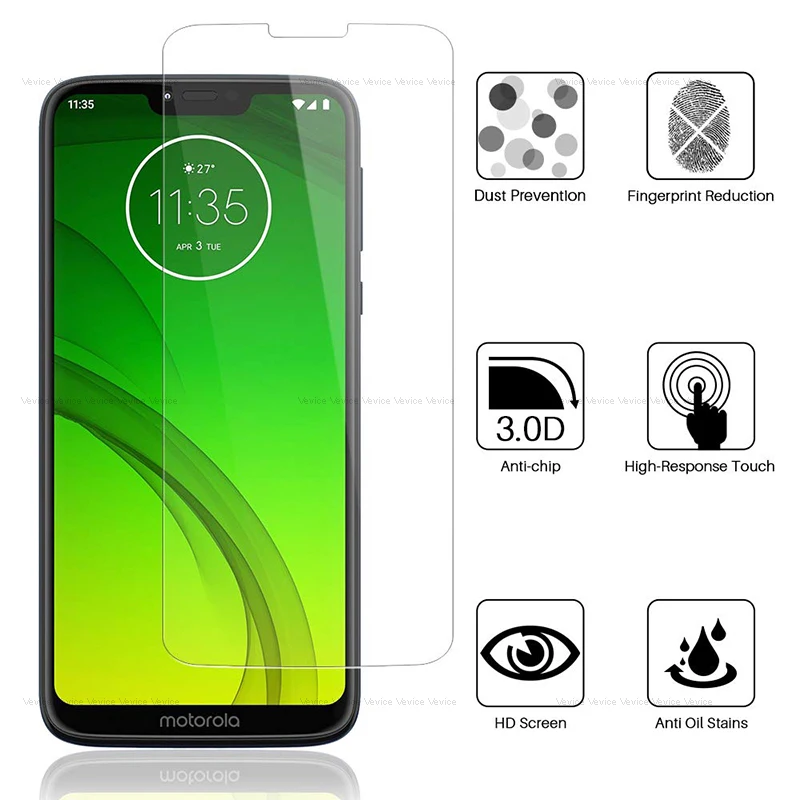 Закаленное стекло для Motorola G7 Plus One power P30 Note E6 Z3 Play Z4 Force Защитная пленка Moto |