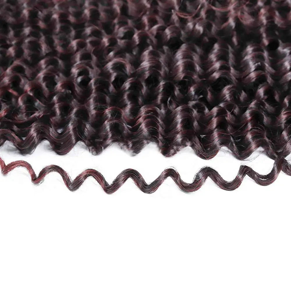 Синтетические волнистые волосы пряди накладные Омбре блонд богемные кудрявые