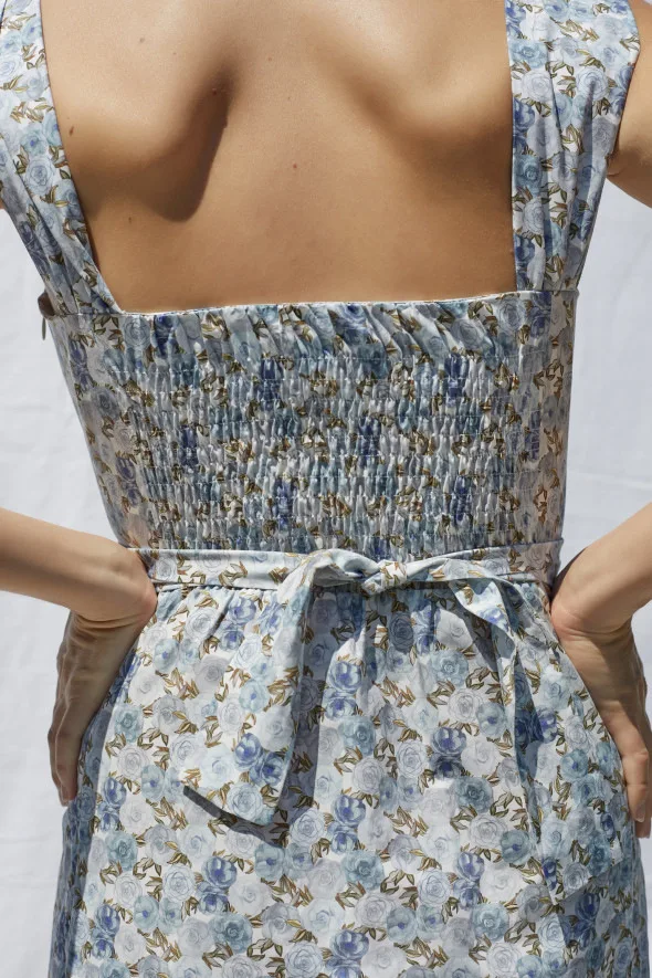 

Women Dress 2021 Spring/Summer New Cotton Printed Sling Dress