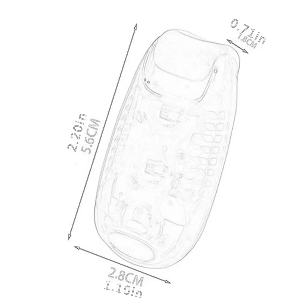 

Multifunctional bicycle taillight outdoor riding 3 LED safety warning light Running nighttime backpack light bike helmet light