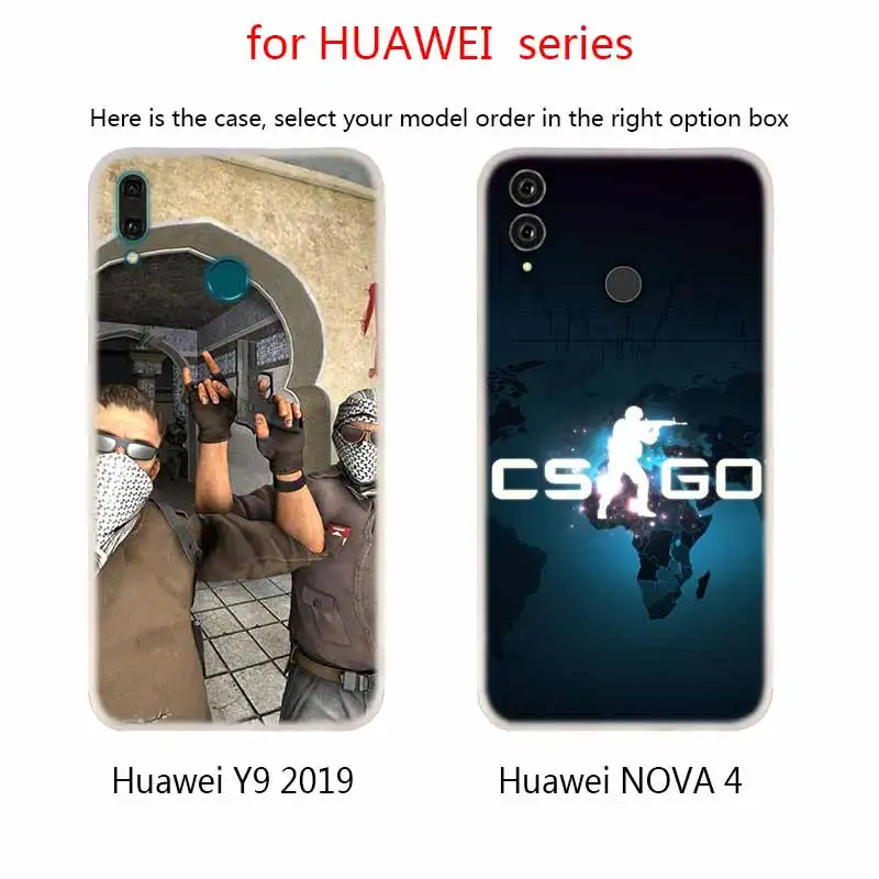 Мягкие силиконовые чехлы CS go для Huawei Mate 10 Lite 20 Pro 20X S Y5 2017 Y9 2018 2019 NOVA 3 3i 4 | Мобильные