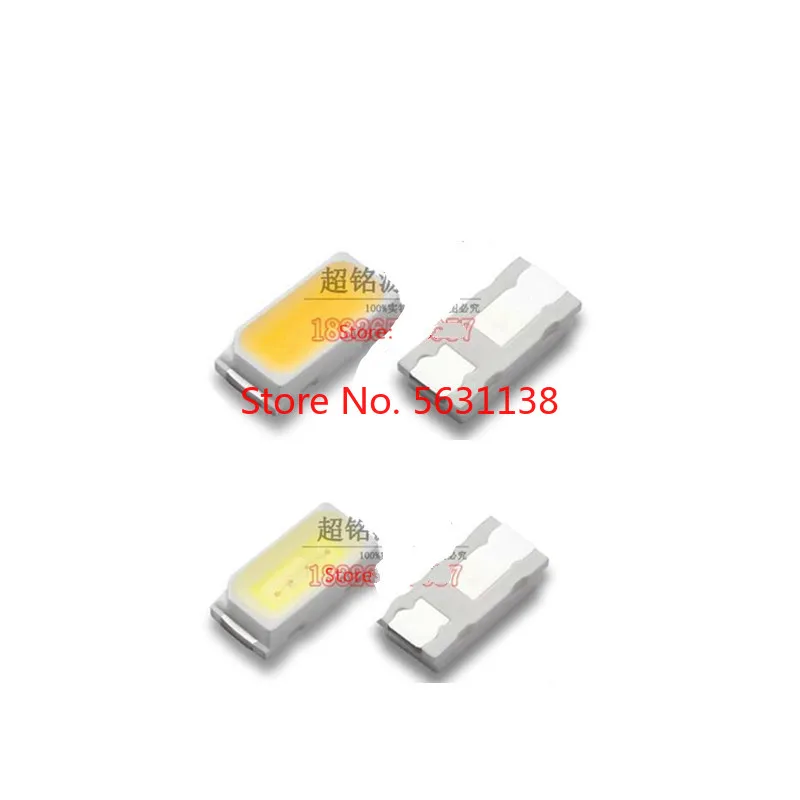 100 шт. 3014 белый светодиод SMD 0 1 Вт 10 12 лм 30 мА настоящий 6000 7000K/натуральный 4000