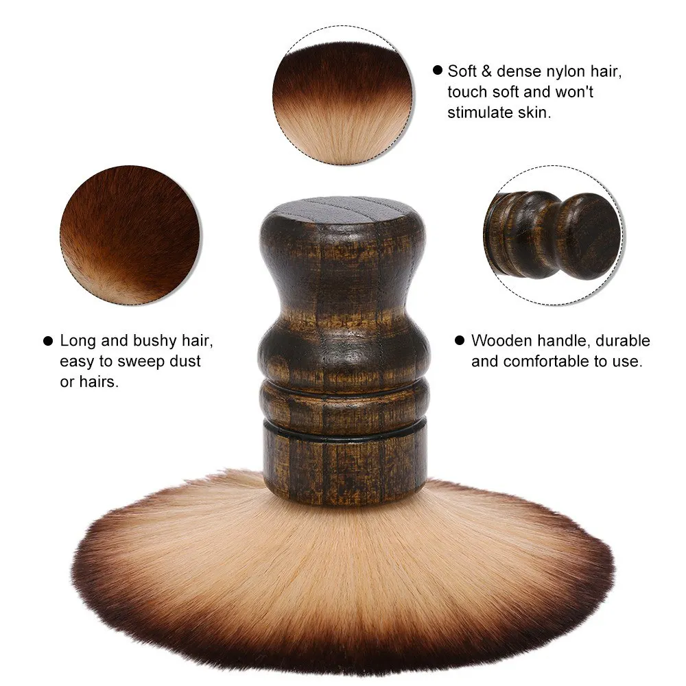 Мягкая Парикмахерская щетка для чистки шеи лица волос салона Бытовая Нейлоновая