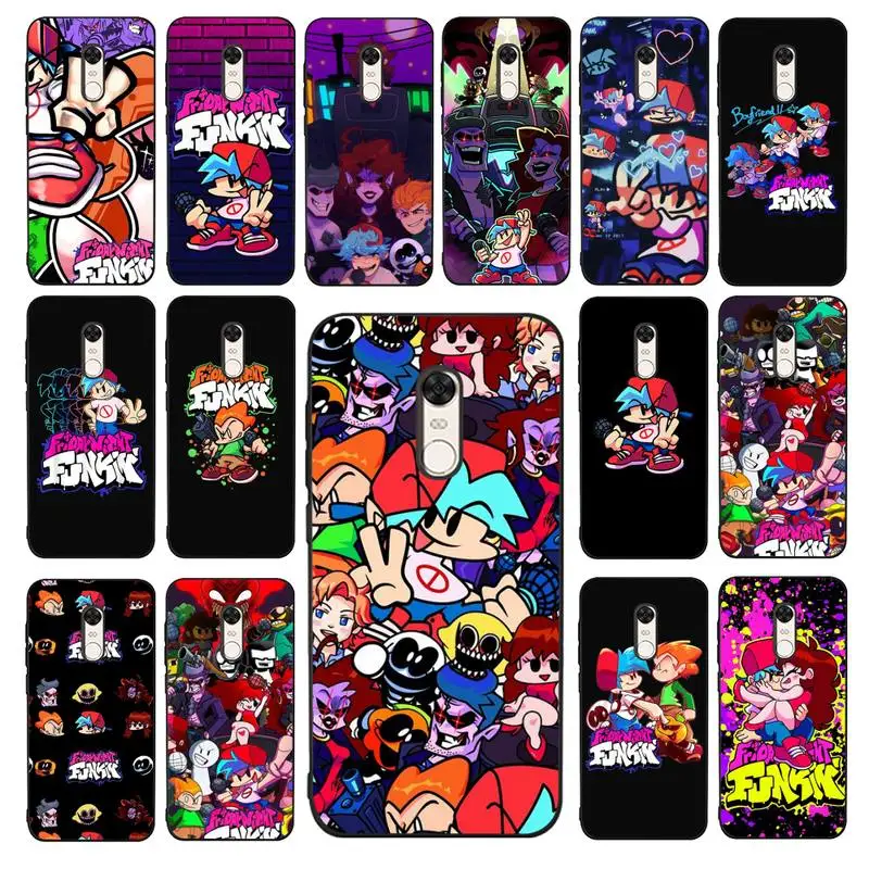 

Yinuoda Hot Game Friday Night Funkin Phone Case for Redmi 5 6 7 8 9 A 5plus K20 4X 6 cover