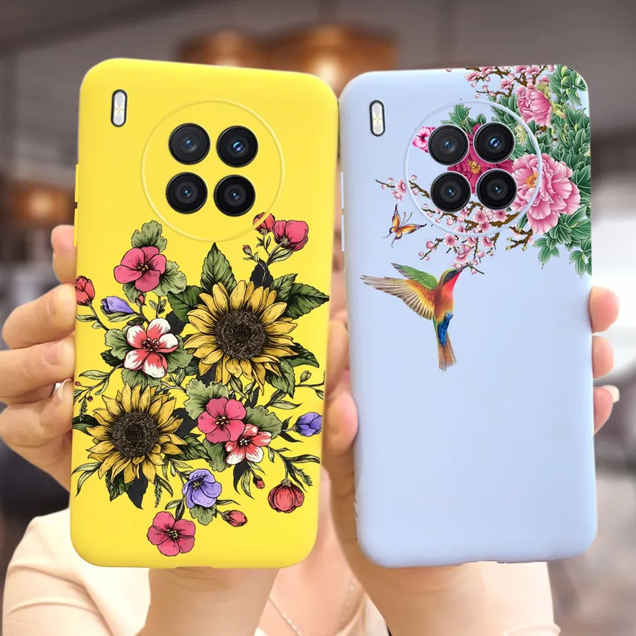 Стильный силиконовый чехол для Honor 50 Lite мягкий тонкий чехол-накладка телефона Huawei
