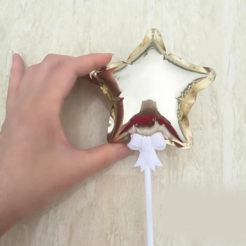 1 шт 4 дюйма 10 см мини шар Автоматический Надувной пятиконечная звезда любовь