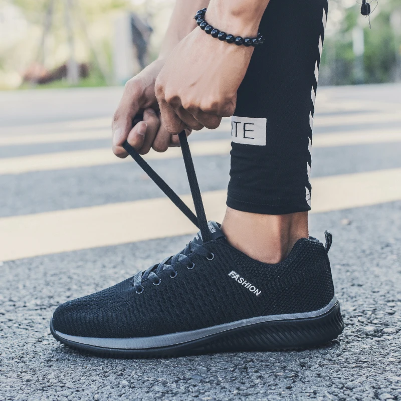 

Fashion Sneakers Men Running Shoes Men Breathable Sport Shoes Elastic Light Jogging Sneakers Male Shoes Outdoor Walking Footwear