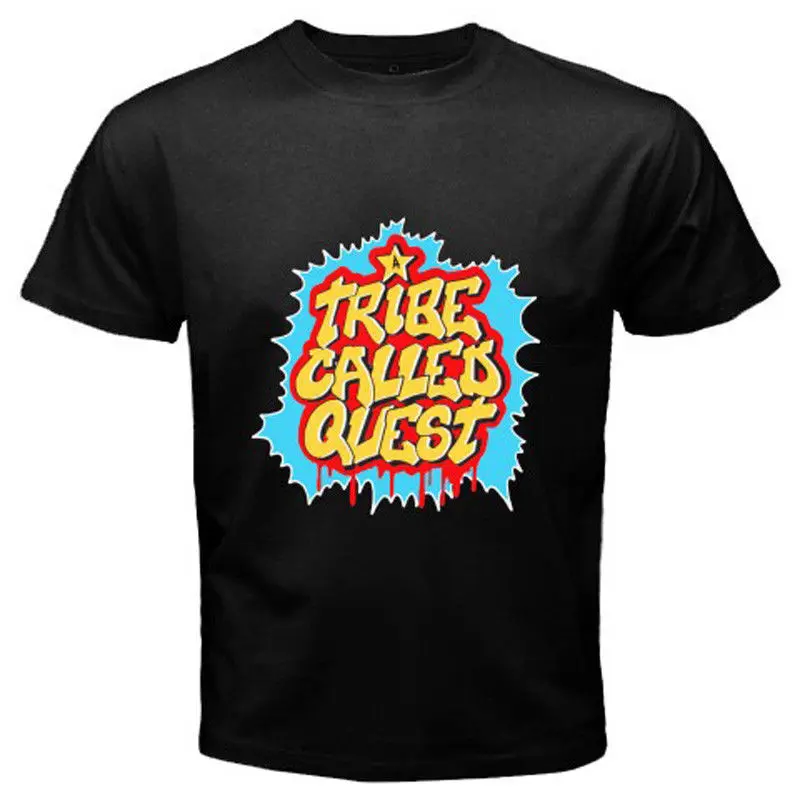 

New A TRIBE CALLED QUEST Q-TIP Rap Hip Hop Men's Black T-Shirt Size S-3XL Short Sleeve Hip Hop Tee T Shirt Top Tee