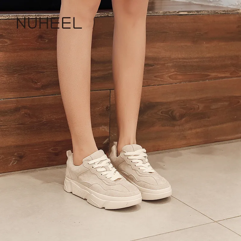 NUHEEL Women's Shoes Comfortable Wild Fashion Korean Casual Spring New Students Flat Thin кроссовки для женщин | Обувь