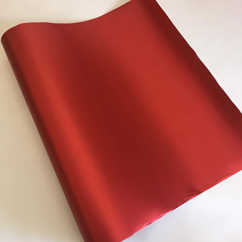 Высококачественная красная металлическая хромированная виниловая пленка