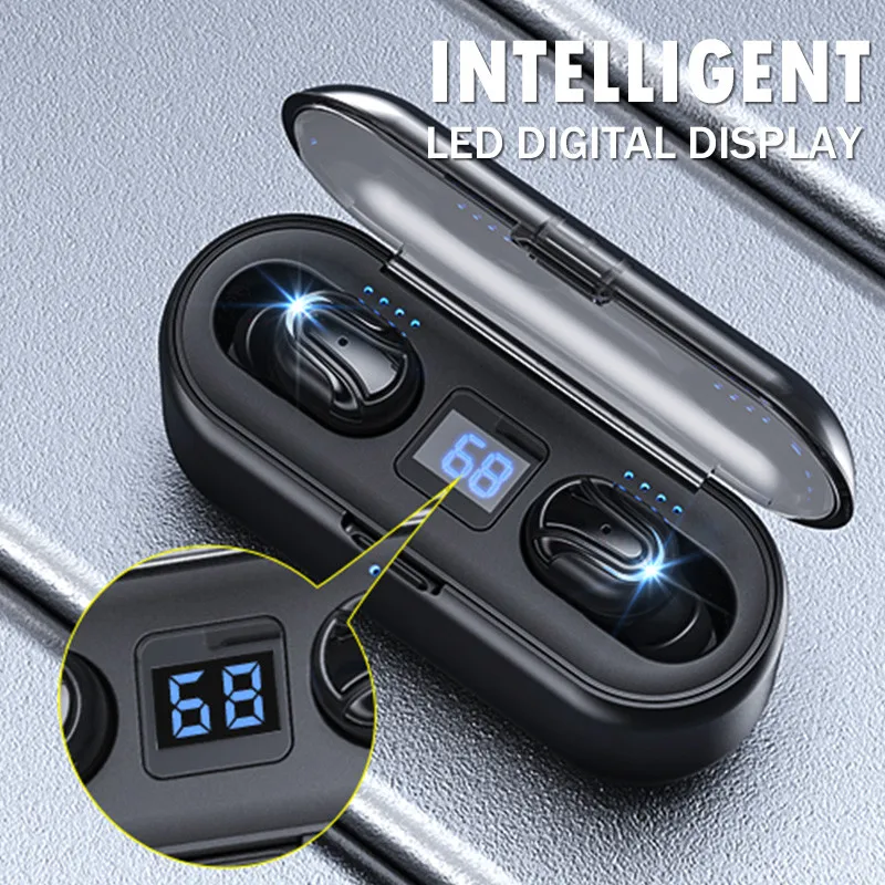 Беспроводные наушники TWS Bluetooth 5,0 наушники светодиодный дисплей 8D стерео звук беспроводные Bluetooth наушники гарнитура для iPhone Xiaomi