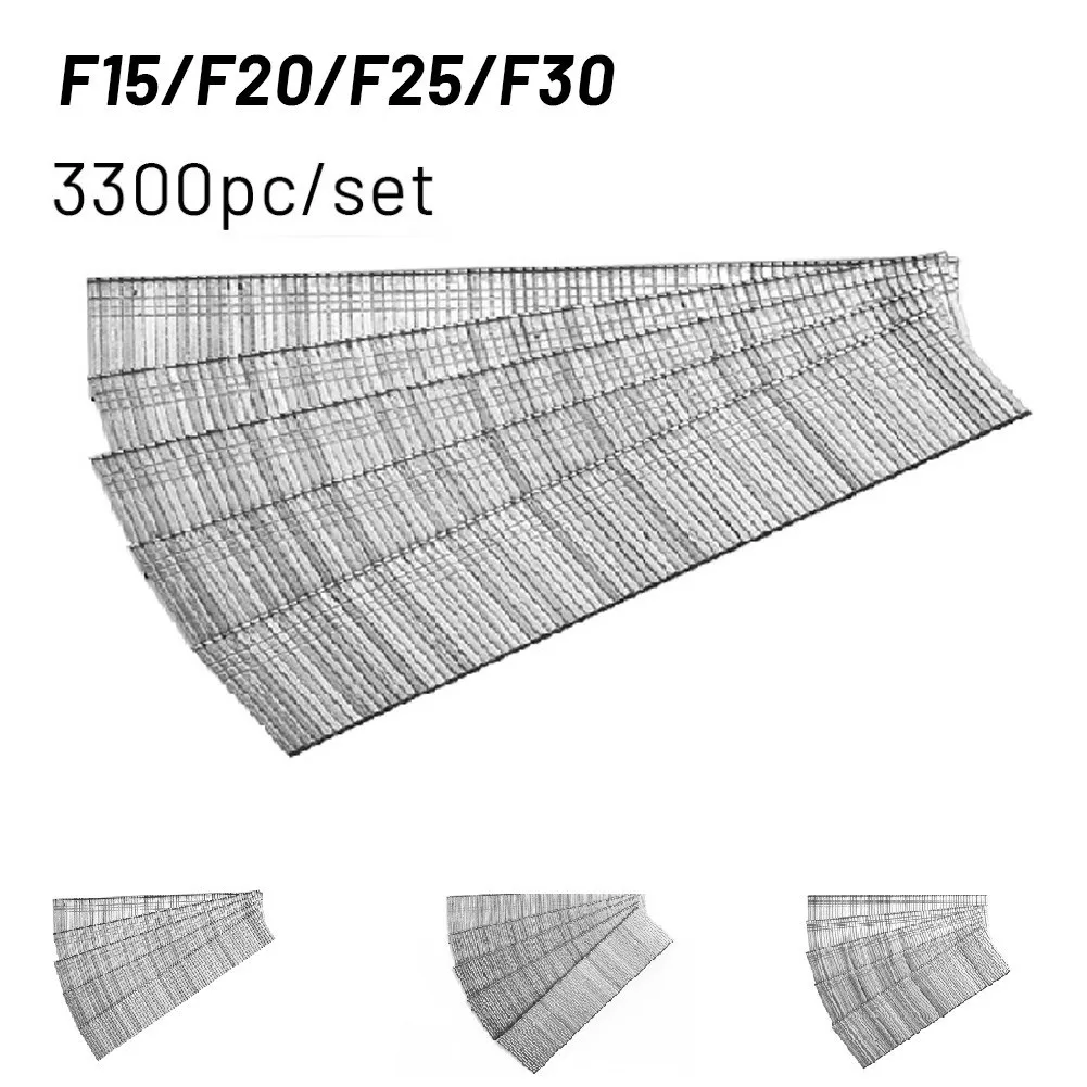 

1105pcs F10/F15/F20/F25/F30 Straight Brad Gun Nail For Electric Nail Gun Stapler Nailer Furniture DIY Home/Garden Rivet Tool