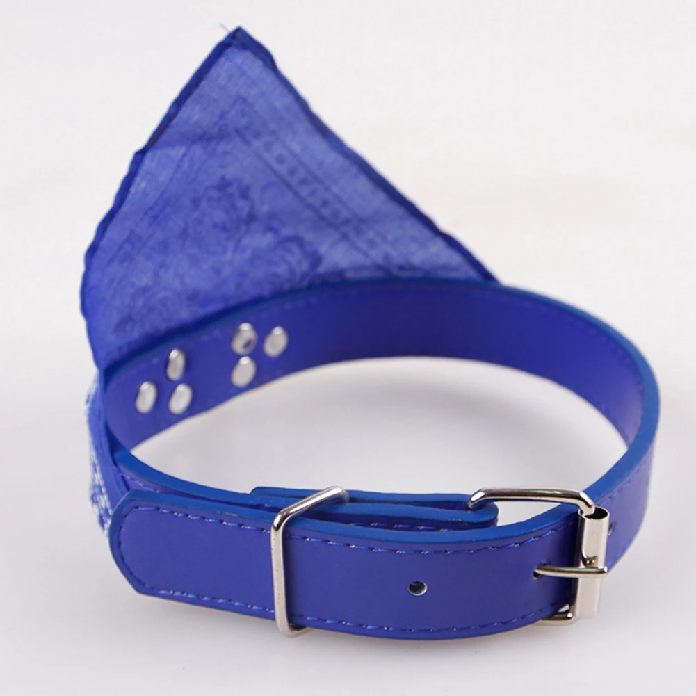 

Adjustable Dog Bandana Leather Printed Soft Collar Safety Good Quality Neck strap Puppy Cat Neck Scarf Pet Grooming Accessories