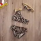 3 шт., детский леопардовый купальник для девочек