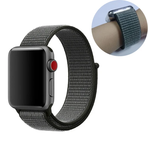 4 Ремешок для спортивных часов для apple watch, ремешок 42 мм, 38 мм, версия apple watch 5/4/3/2/1 наручных часов iwatch, ремешок 44 мм 40 мм двухслойный нейлоновый переплет ремешок для часов - Цвет ремешка: 4