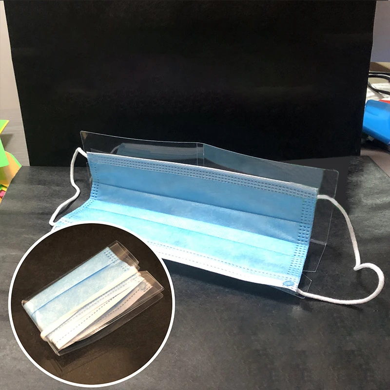 10 шт. портативная коробка для хранения маски одноразовая маска лица зажим