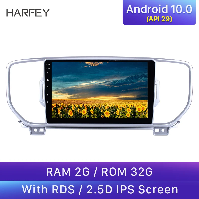 Harfey Android 10 0 Автомобильный GPS Радио HD сенсорный мультимедийный плеер для KIA KX5 Spotage