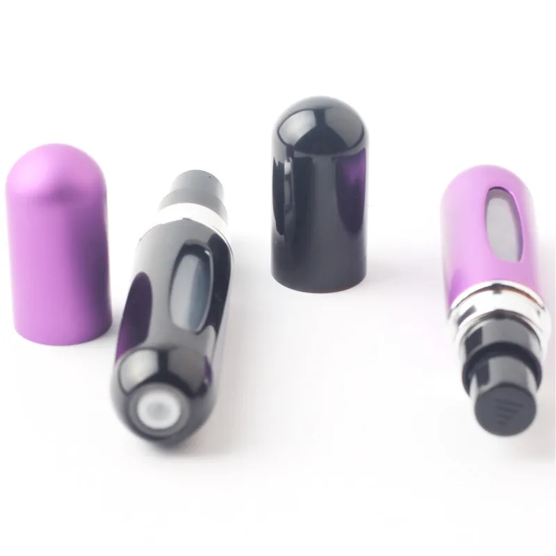 Portable 5 ml Travel Mini Container Aluminum Refillable Perfume Spray Bottle Empty Cosmetic Containers | Красота и здоровье