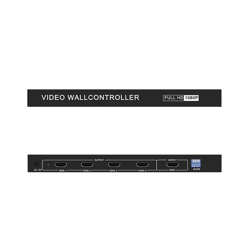4-канальный настенный ТВ-контроллер 2x2 1x2 1x3 1x4 2x1 3x1 4x1 HDMI 1080P60 видеопроцессор |