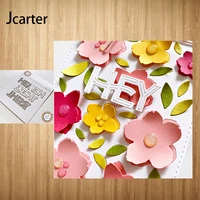 2021 new design there hey letters metal cutting dies shape scrapbooking craft die cut stencil card make mould sheet decoration