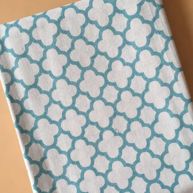 Хлопчатобумажная льняная ткань с геометрическим рисунком для шитья в стиле