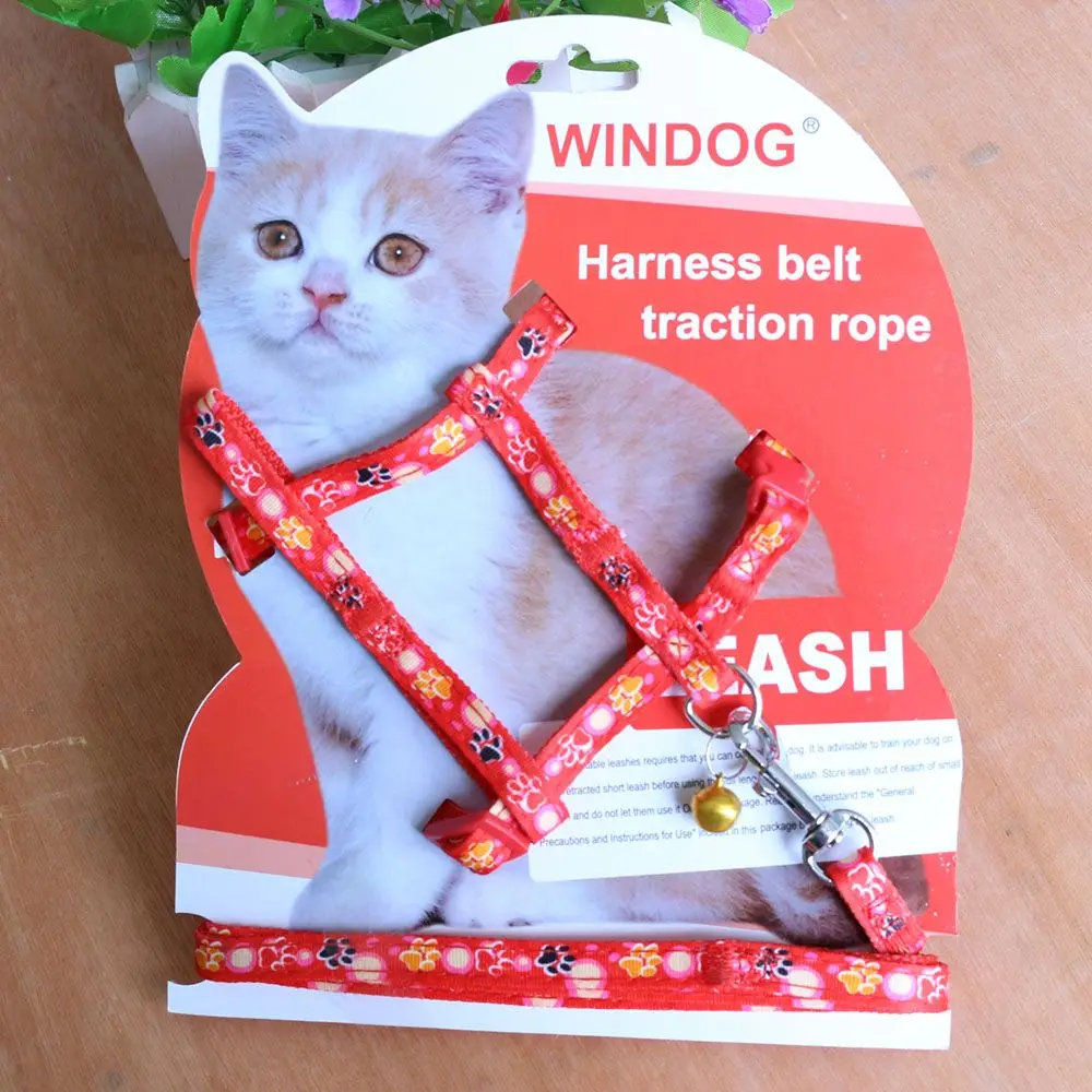 Поводки для котов свинцовый поводок кошек прогулок на улице и одежда домашних