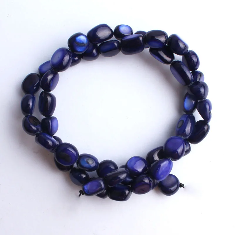 

Natural Mother Pearl Gravel Beads MultiColors Loose Spacer Beads For Jewelry Making Diy Charm Bracelet Necklace 15 Inches 8-10mm